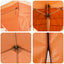 Pop-up Festtelt 575 x 288 x 245 cm Orange Oxford stof