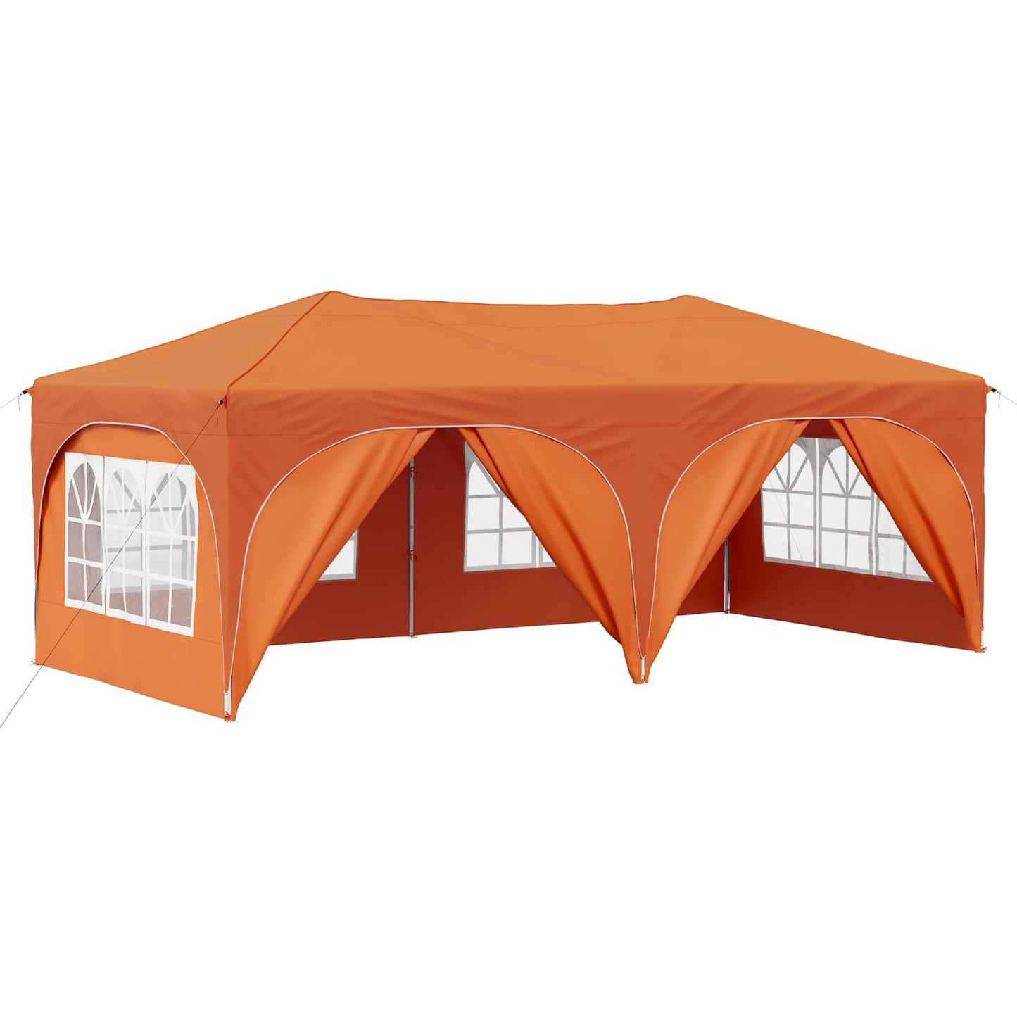 Pop-up Festtelt 575 x 288 x 245 cm Orange Oxford stof