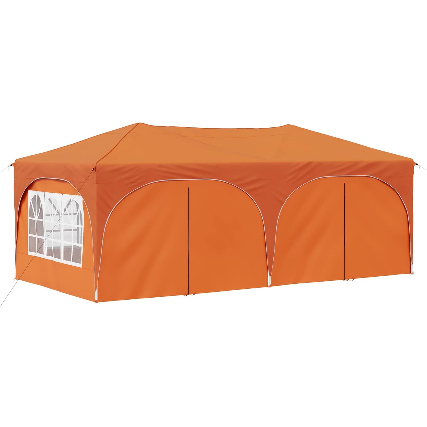 Pop-up Festtelt 575 x 288 x 245 cm Orange Oxford stof