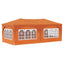 Pop-up Festtelt 575 x 288 x 245 cm Orange Oxford stof