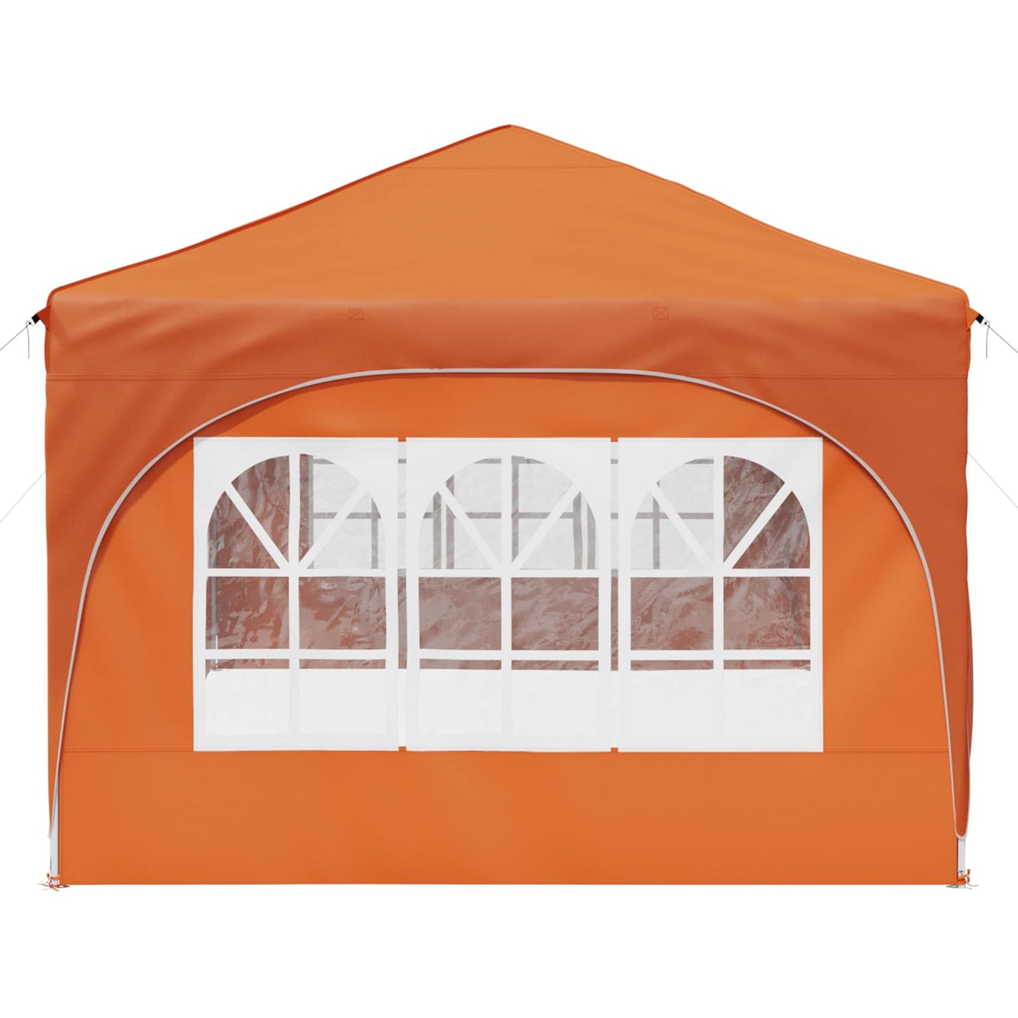 Pop-up Festtelt 575 x 288 x 245 cm Orange Oxford stof