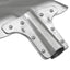 Skovlhoved 4 pcs Sølv 43 x 32,5 cm Aluminium