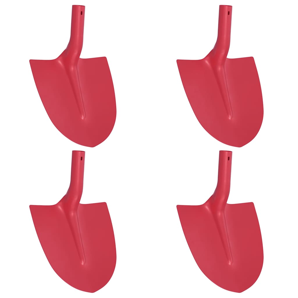 Skovlhoved 4 pcs Rød 39,5 x 27,5 cm Pulverlakeret stål