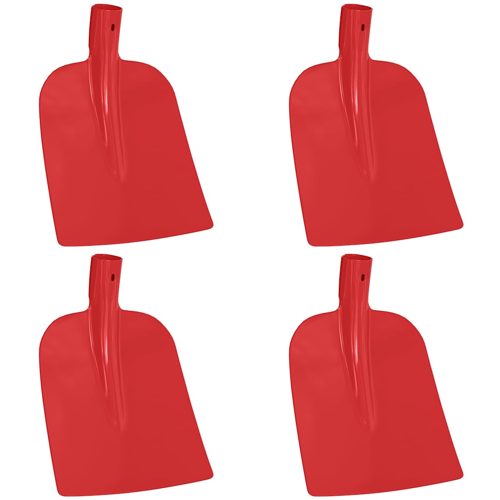 Skovlhoved 4 pcs Rød 32 x 24,5 cm Pulverlakeret stål