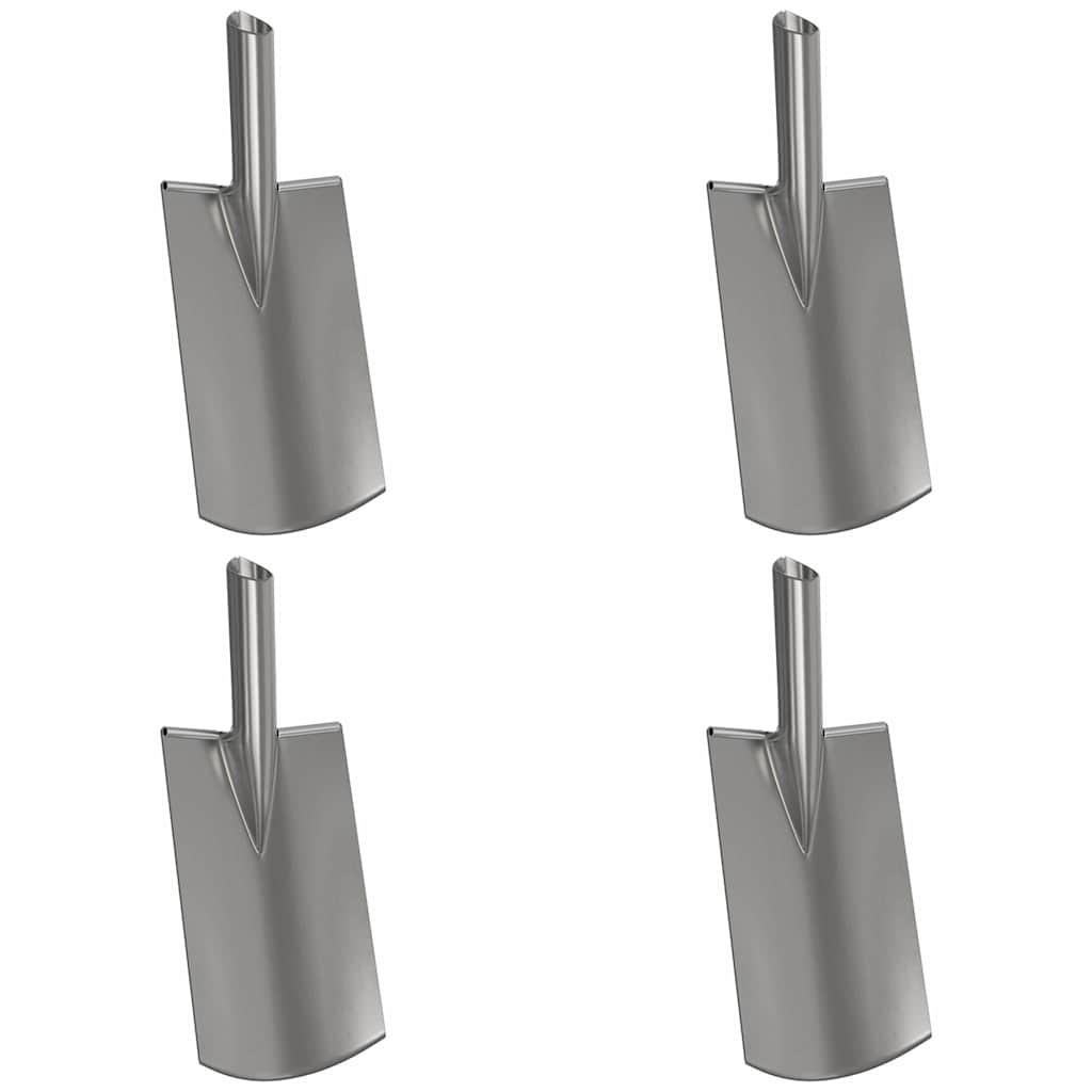 Skovlhoved 4 pcs Sølv 43 x 17 cm Pulverlakeret stål