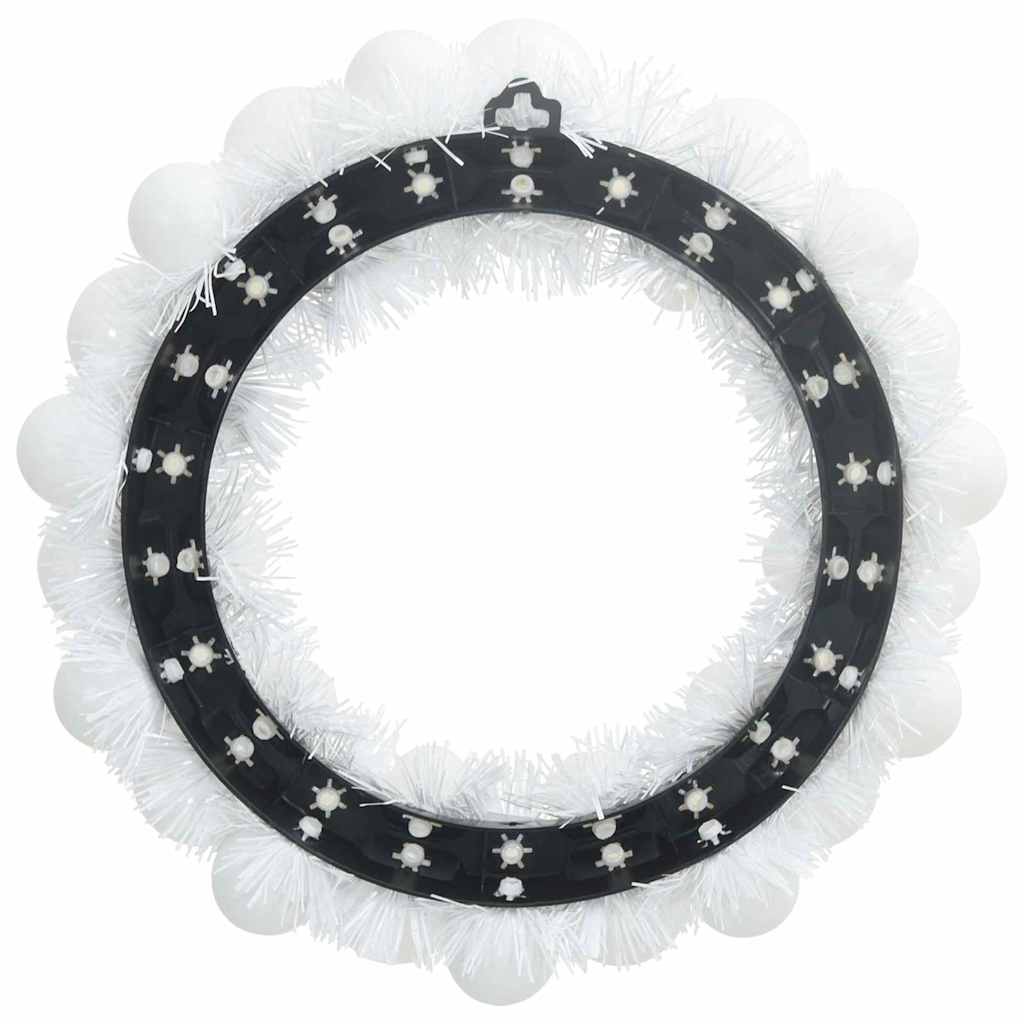 Jule Kugle Krans 2 pcs Hvid 33 x 33 x 7 cm Polystyren