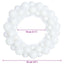 Jule Kugle Krans 2 pcs Hvid 33 x 33 x 7 cm Polystyren