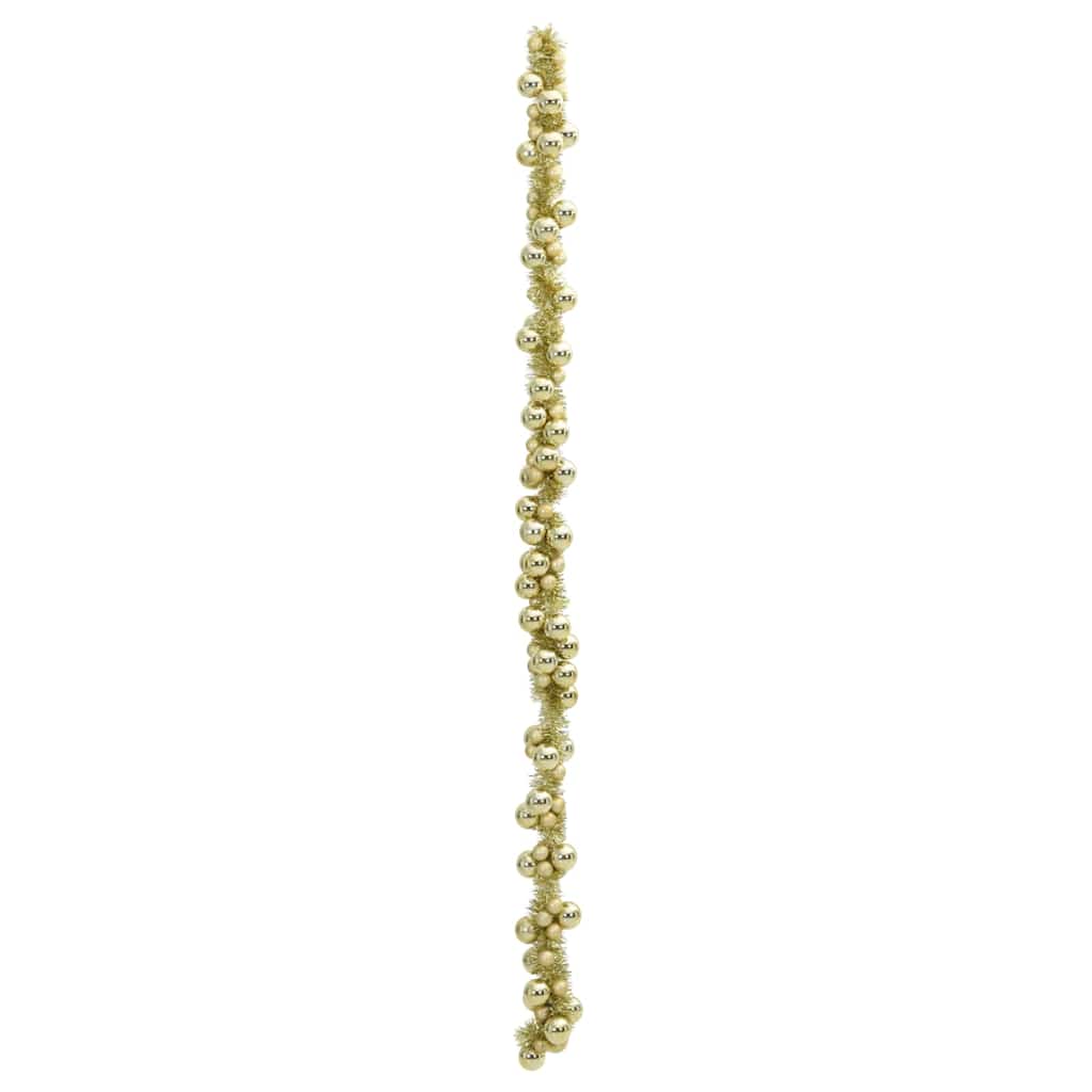Jule Kugle Guirlande Guld 186 cm Polystyren