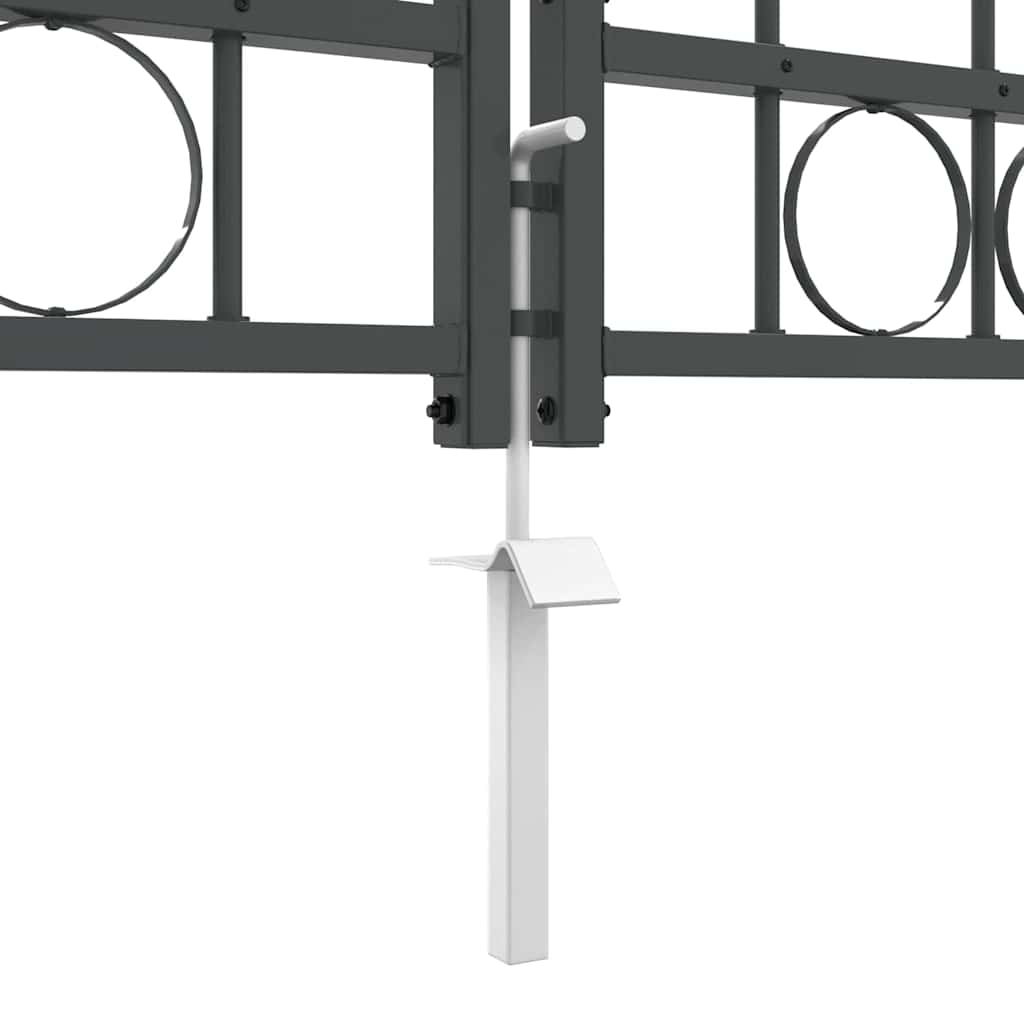 Hegnslåge med buet top Assen Grå 500 x 100 cm Stål