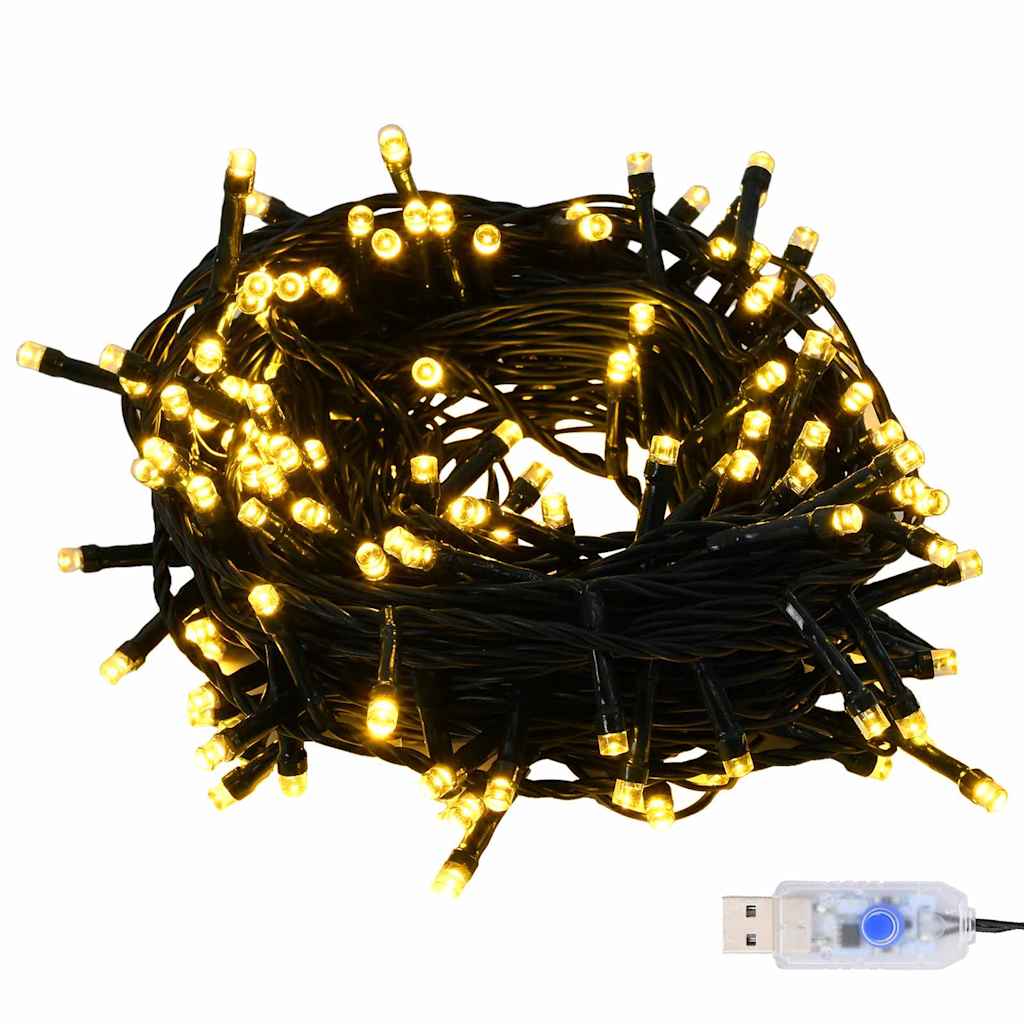 Jule Kuglesæt med 150 LED'er 61 pcs Guld Plastik