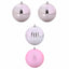 Julepynt Set XXL 4 pcs Lyserød Ø 20 cm Plastik LED'er