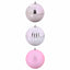 Julepynt Set XXL 3 pcs Lyserød Ø 25 cm Plastik LED'er