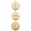 Julepynt Set XXL 3 pcs Guld Ø 25 cm Plastik LED'er