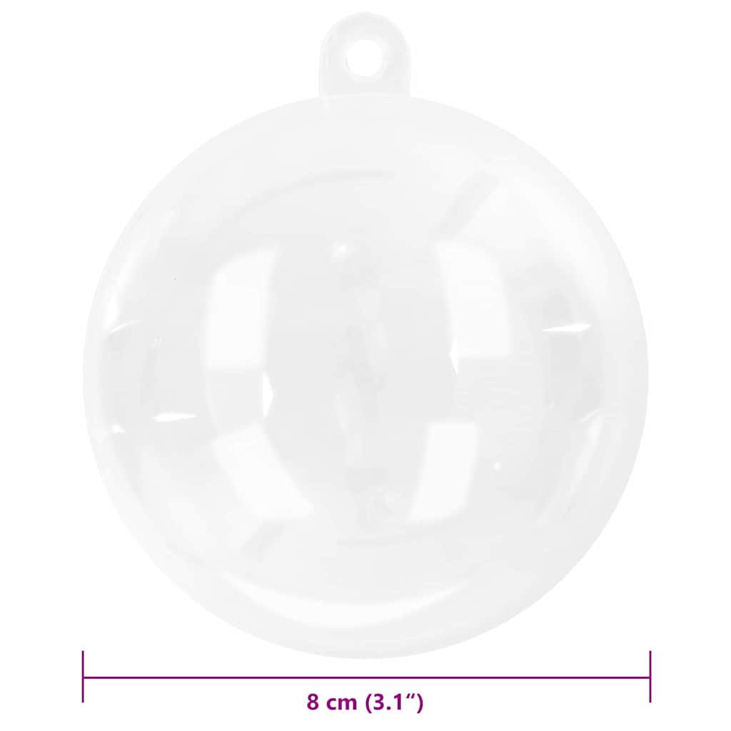 Jule Kuglesæt 25 pcs Transparent Ø 8 cm