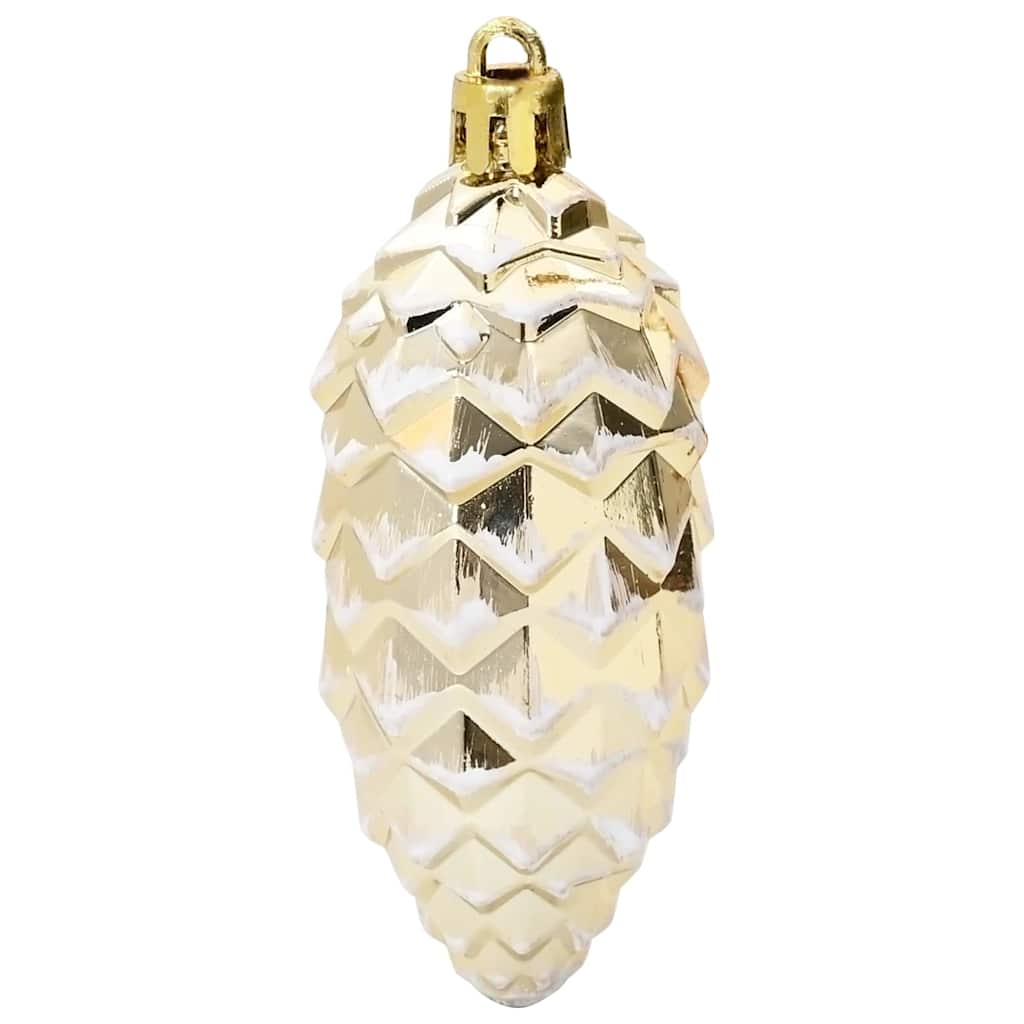 Julefyrrekoglebold 40 pcs Guld Plastik