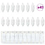 Julefyrrekoglebold 40 pcs Hvid Plastik