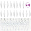 Jule Spiral Formet Kugle 40 pcs Sølv Plastik