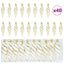 Jule Spiral Formet Kugle 40 pcs Guld Plastik