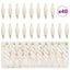 Jule Spiral Formet Kugle 40 pcs champagnefarvet Plastik
