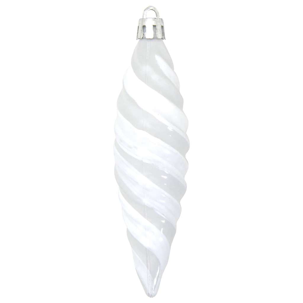 Jule Spiral Formet Kugle 40 pcs Hvid Plastik