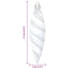 Jule Spiral Formet Kugle 40 pcs Hvid Plastik