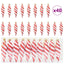 Jule Spiral Formet Kugle 40 pcs Rød Plastik