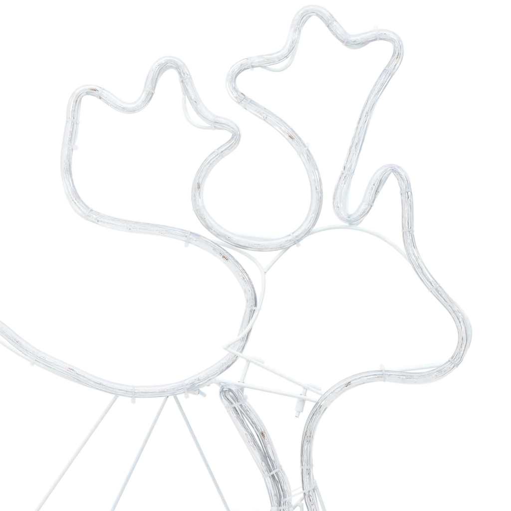 Juledekoration med 1224 LED'er Flerfarvet 69 x 79 cm PVC