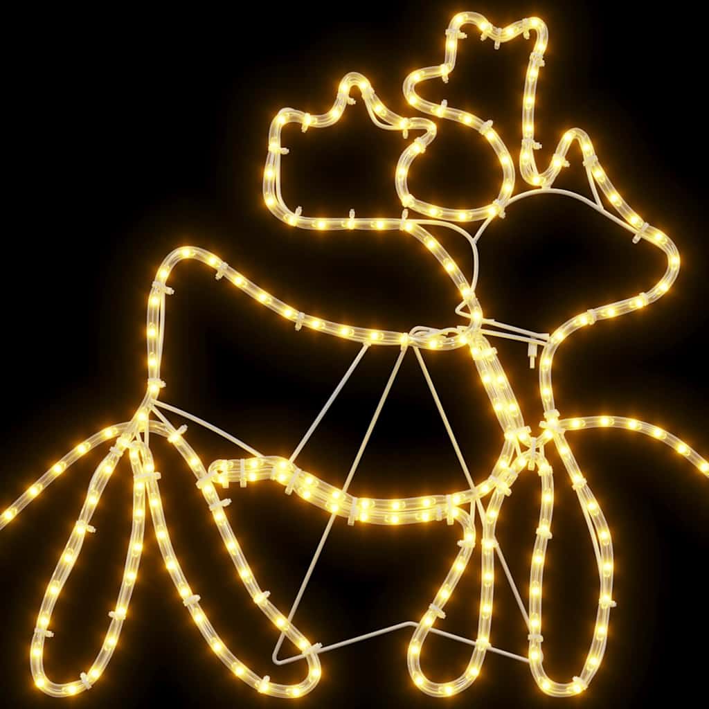 Juledekoration med 1224 LED'er Flerfarvet 69 x 79 cm PVC