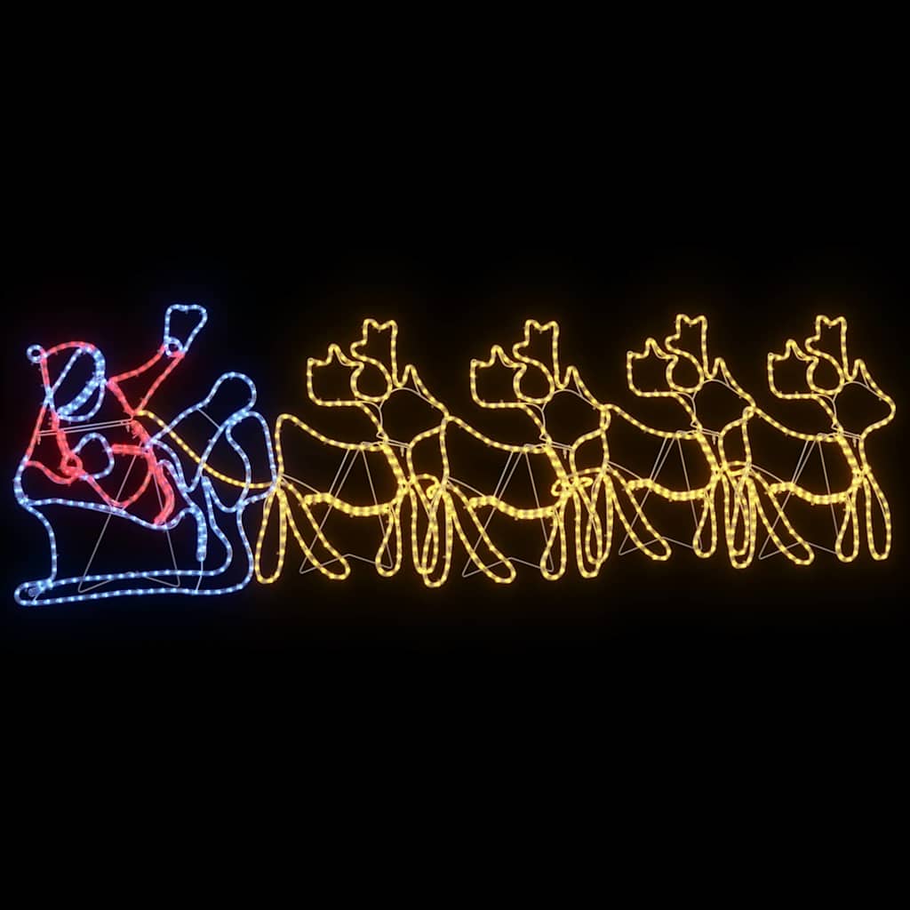 Juledekoration med 1224 LED'er Flerfarvet 69 x 79 cm PVC
