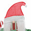 Belyst Gnom med 60 LED'er Varm hvid 71 x 64 cm Glitterstof