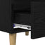 Sengeskabe 2 pcs Sort eg 40 x 35 x 50 cm Konstrueret træ