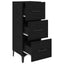 Sideboard med skuffe Sort eg 34,5 x 34 x 90 cm Konstrueret træ
