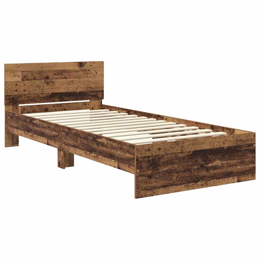 Sengestel Gammelt træ 100 x 200 cm Konstrueret træ
