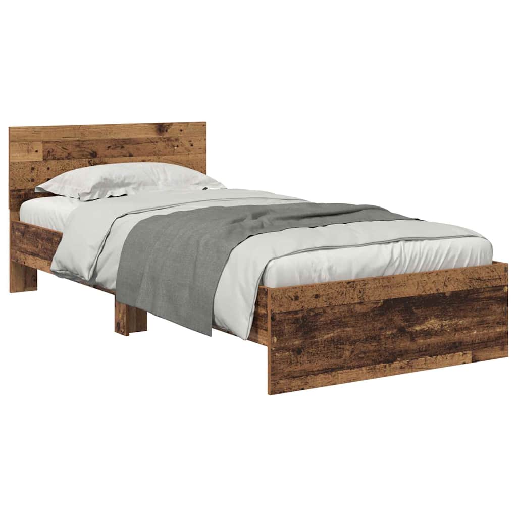 Sengestel Gammelt træ 100 x 200 cm Konstrueret træ