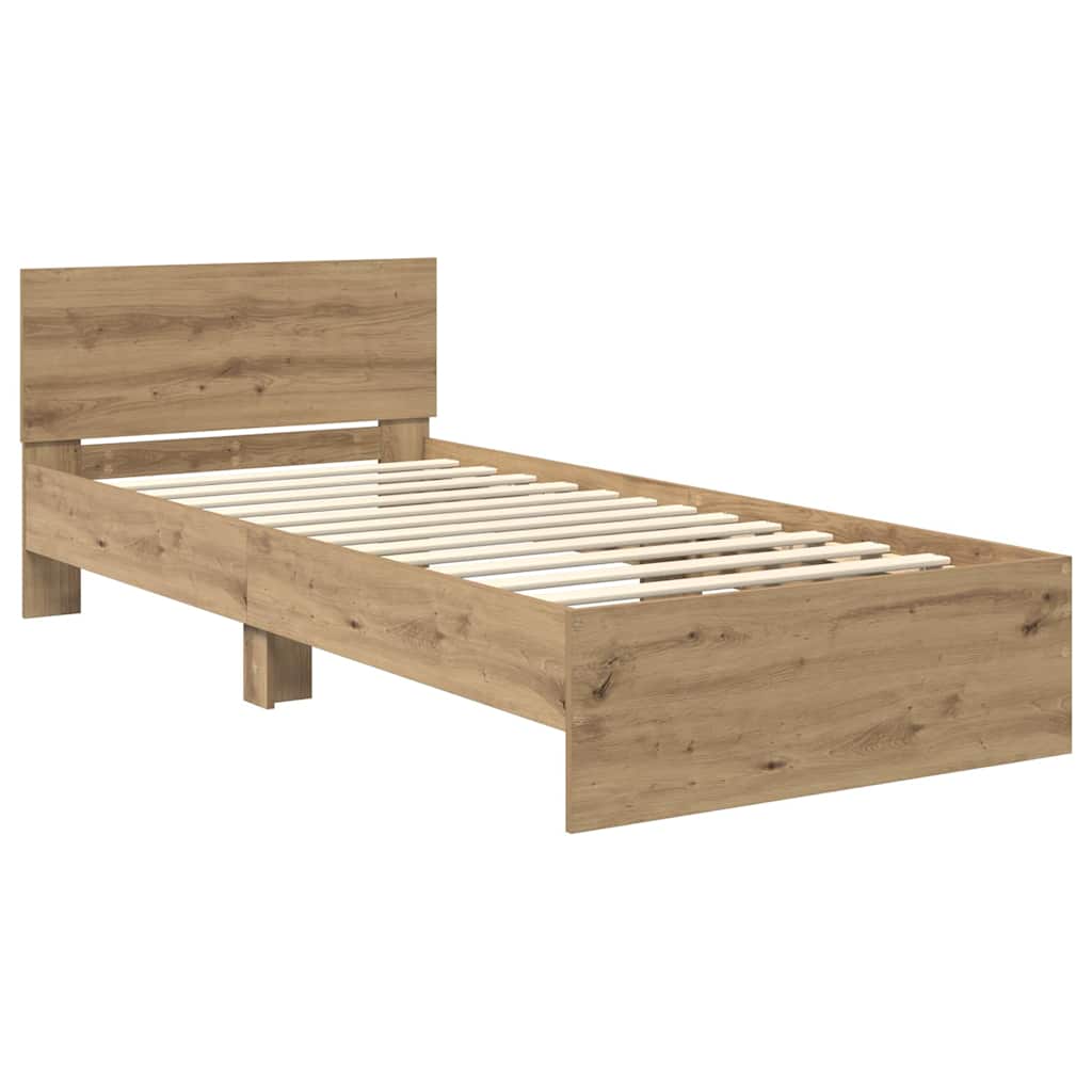 Sengestel Artisan Egetræ 90 x 200 cm Konstrueret træ