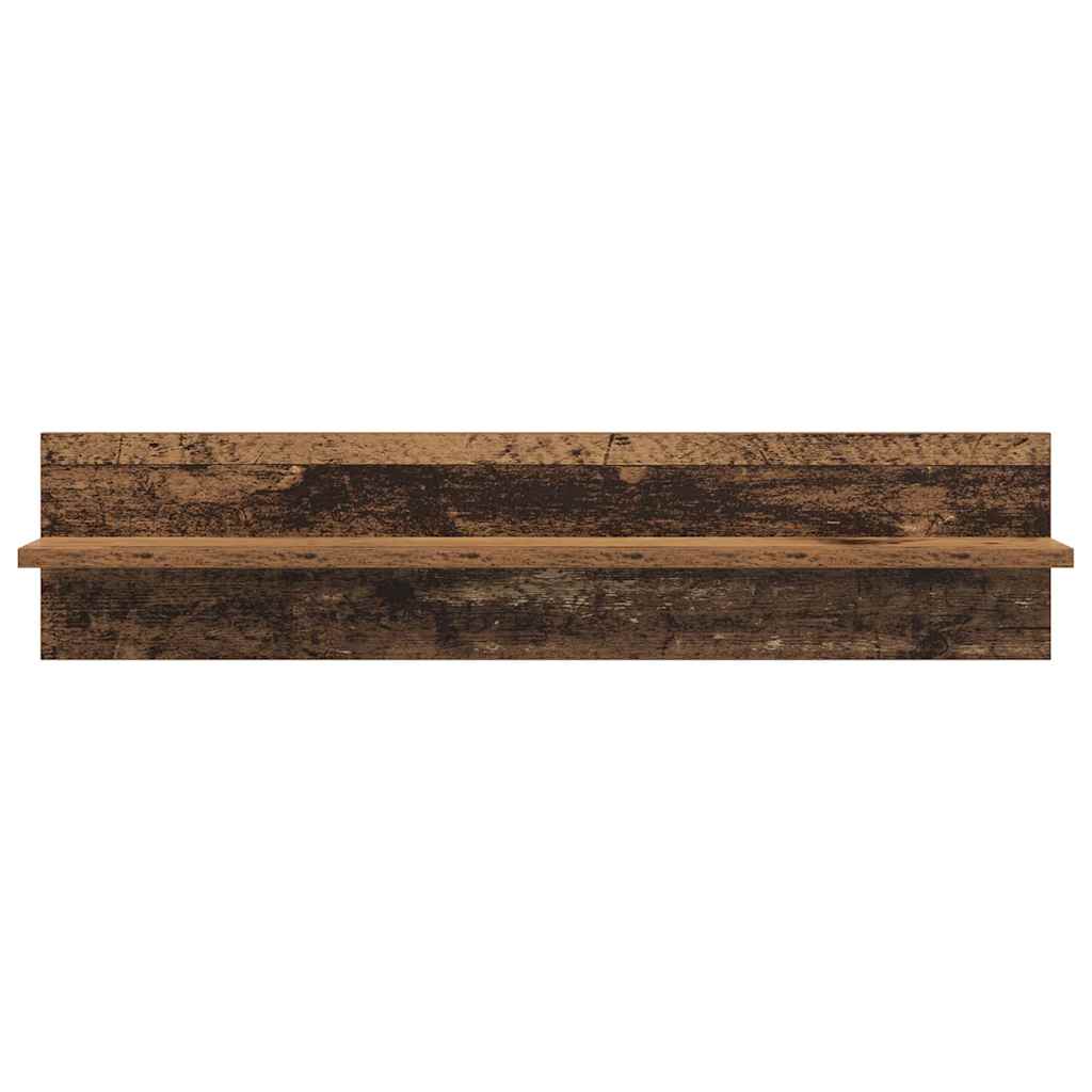 Væghylder 4 pcs Gammelt træ 80 x 11,5 x 18 cm Konstrueret træ