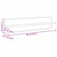 Væghylder 4 pcs Sort eg 80 x 11,5 x 18 cm Konstrueret træ