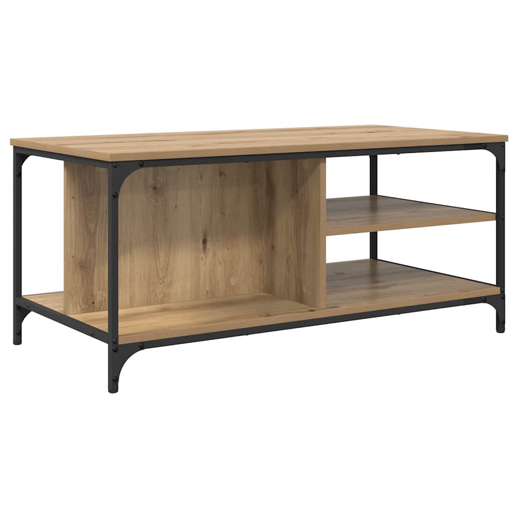 Sofabord Artisan Egetræ 100 x 50 x 45 cm Konstrueret træ