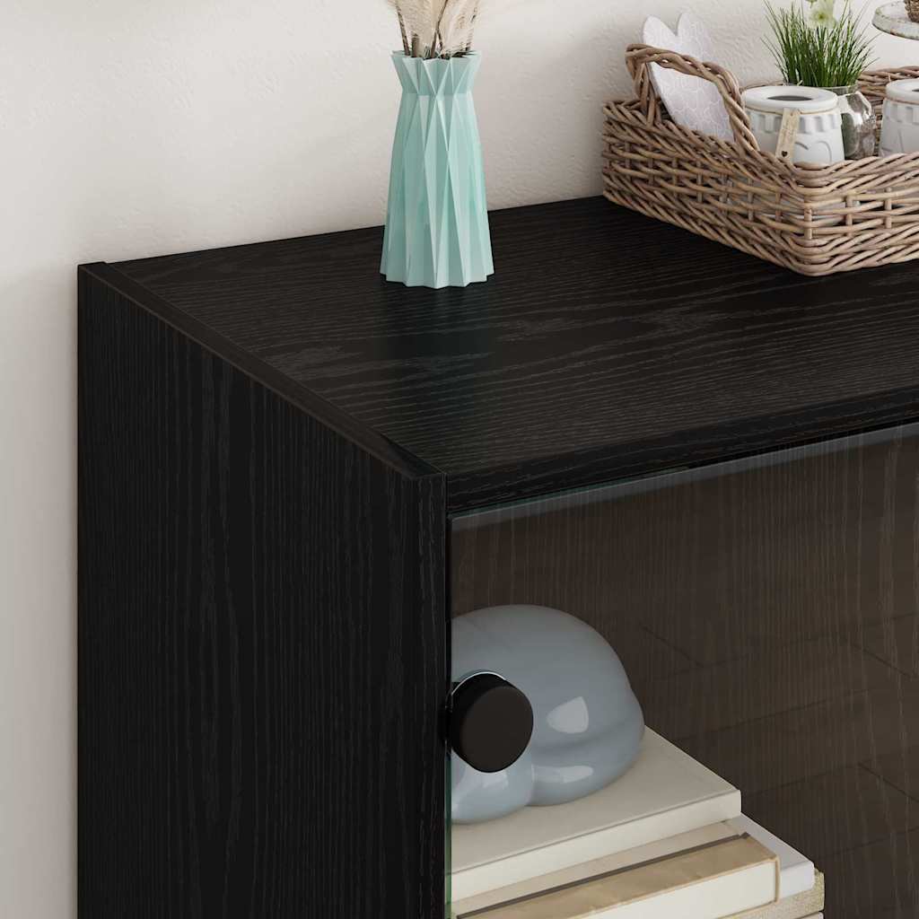 Sideskab Sort eg 68 x 37 x 75,5 cm Konstrueret træ