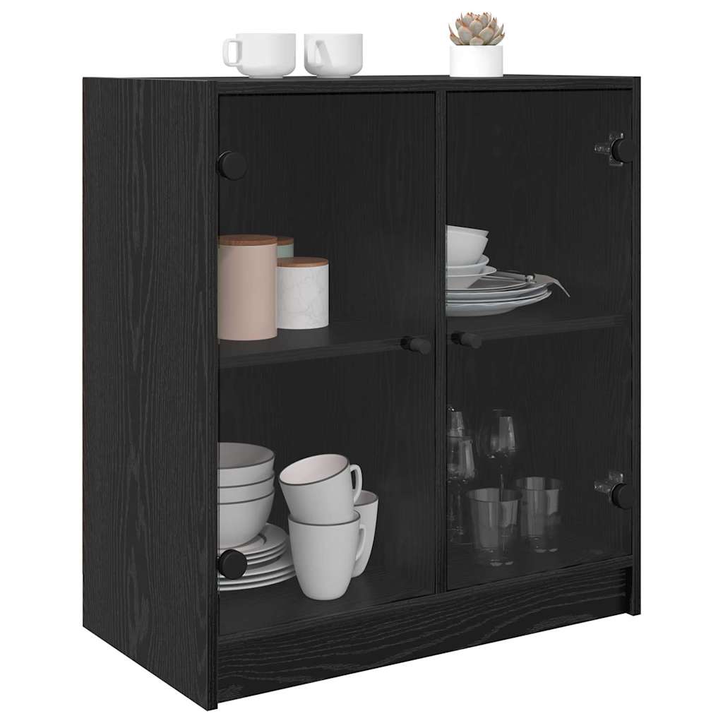 Sideskab Sort eg 68 x 37 x 75,5 cm Konstrueret træ