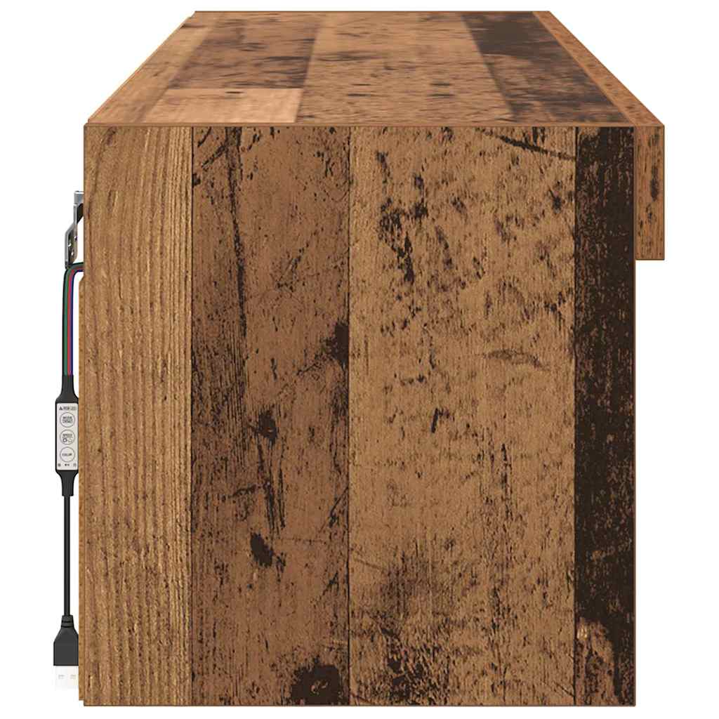 TV-møbelsæt Gammelt træ 100 x 30 x 30 cm Konstrueret træ