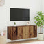 TV vægskab med LED Gammelt træ 100 x 35 x 41 cm Konstrueret træ