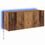 TV vægskab med LED Gammelt træ 100 x 35 x 41 cm Konstrueret træ