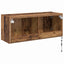 TV vægskab med LED Gammelt træ 100 x 35 x 41 cm Konstrueret træ