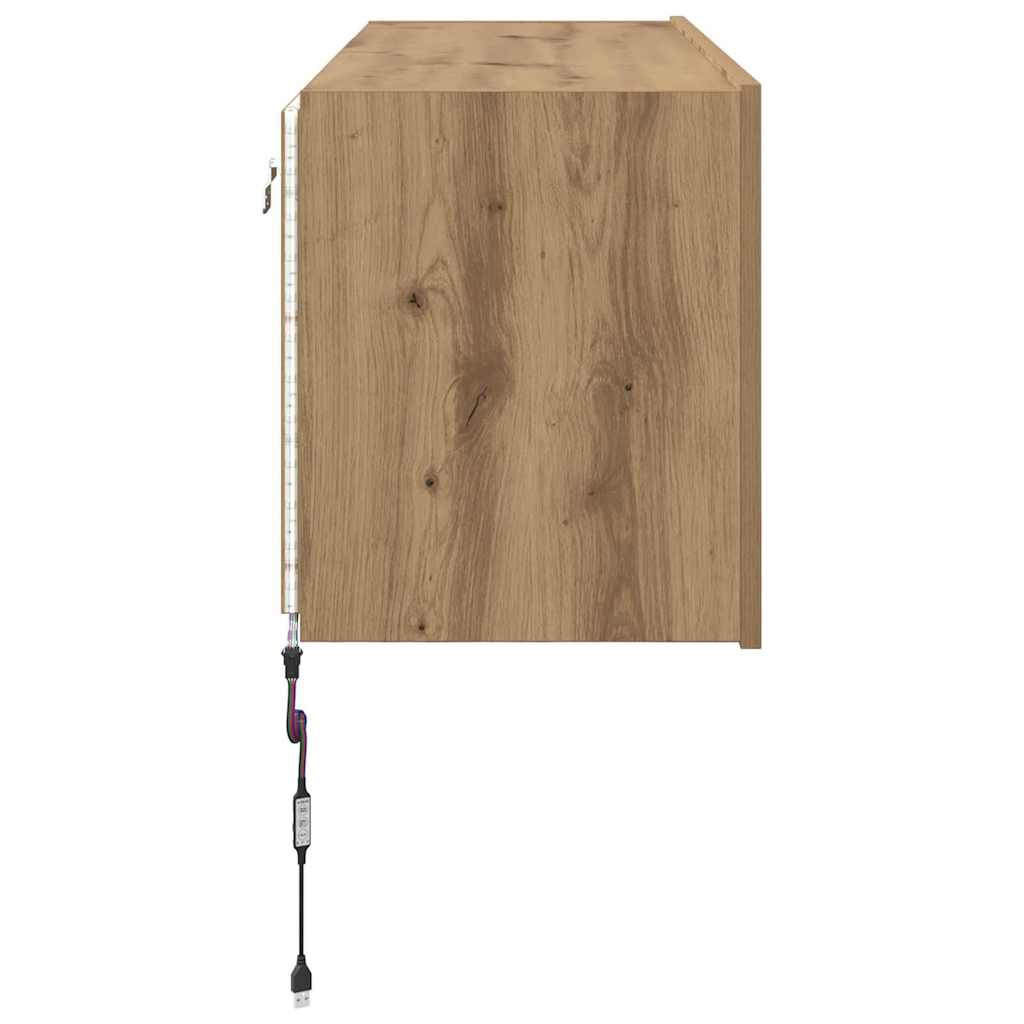TV vægskab Artisan Egetræ 100 x 35 x 41 cm Konstrueret træ