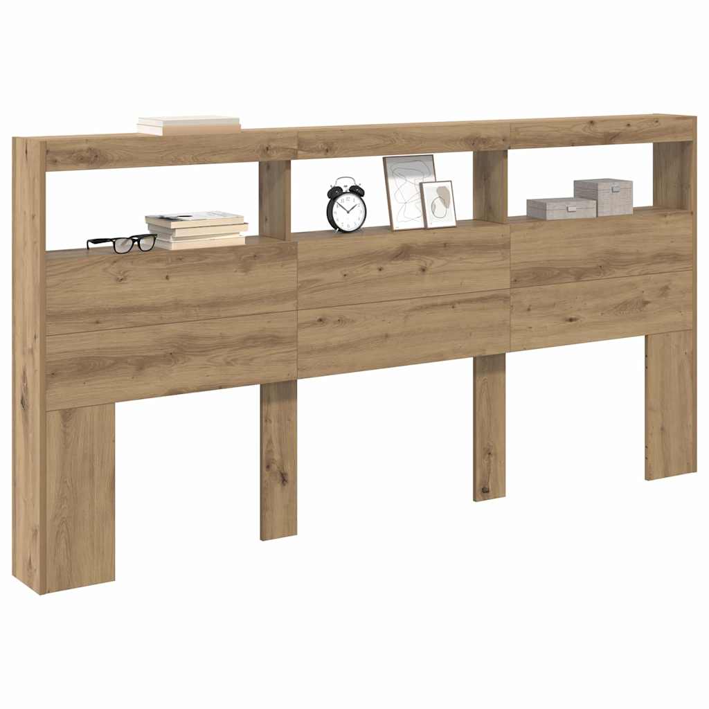 Hovedgærde Artisan Egetræ 200 x 17 x 102 cm Konstrueret træ