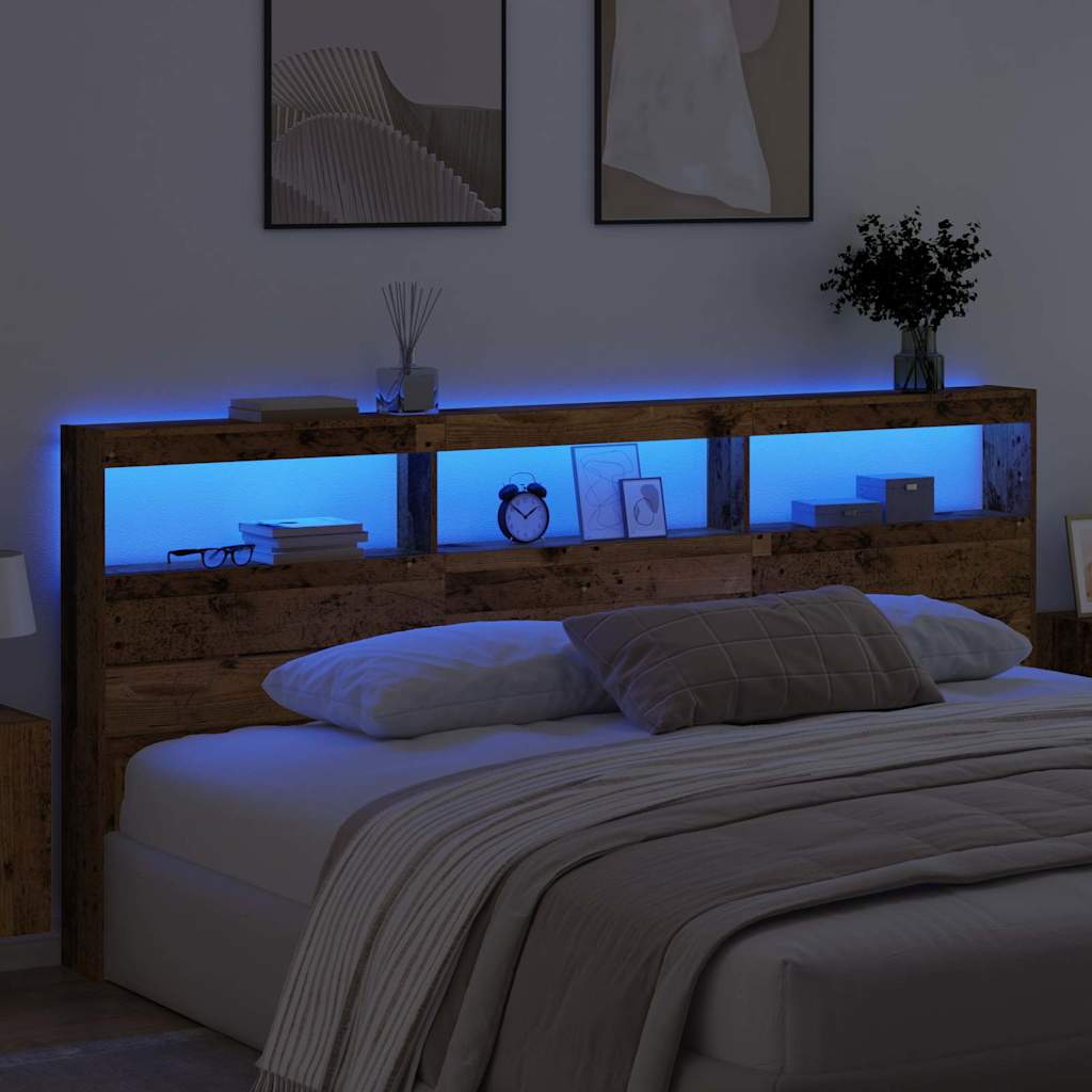 Hovedgærde Gammelt træ 220 x 17 x 102 cm Konstrueret træ
