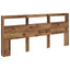 Hovedgærde Gammelt træ 220 x 17 x 102 cm Konstrueret træ