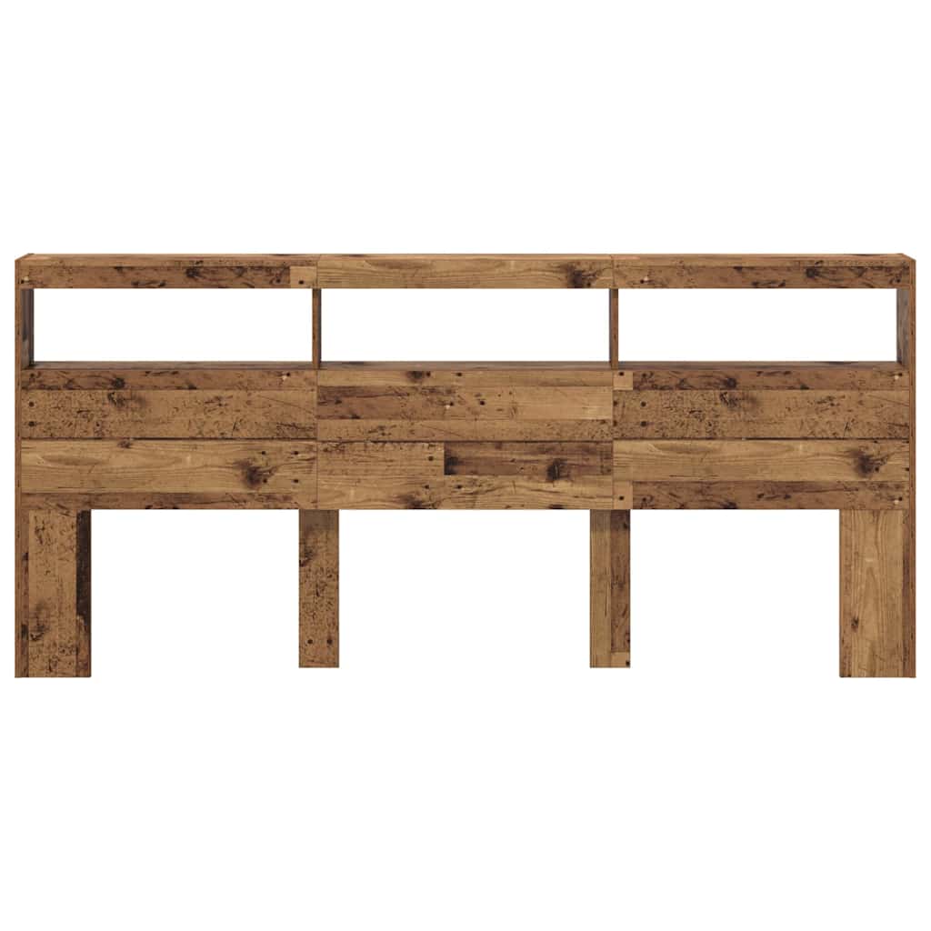 Hovedgærde Gammelt træ 220 x 17 x 102 cm Konstrueret træ