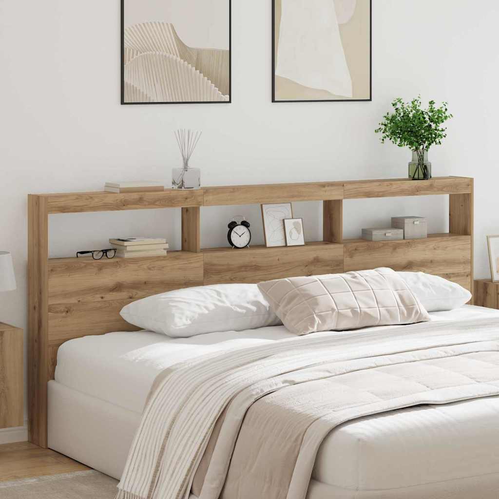 Hovedgærde Artisan Egetræ 220 x 17 x 102 cm Konstrueret træ